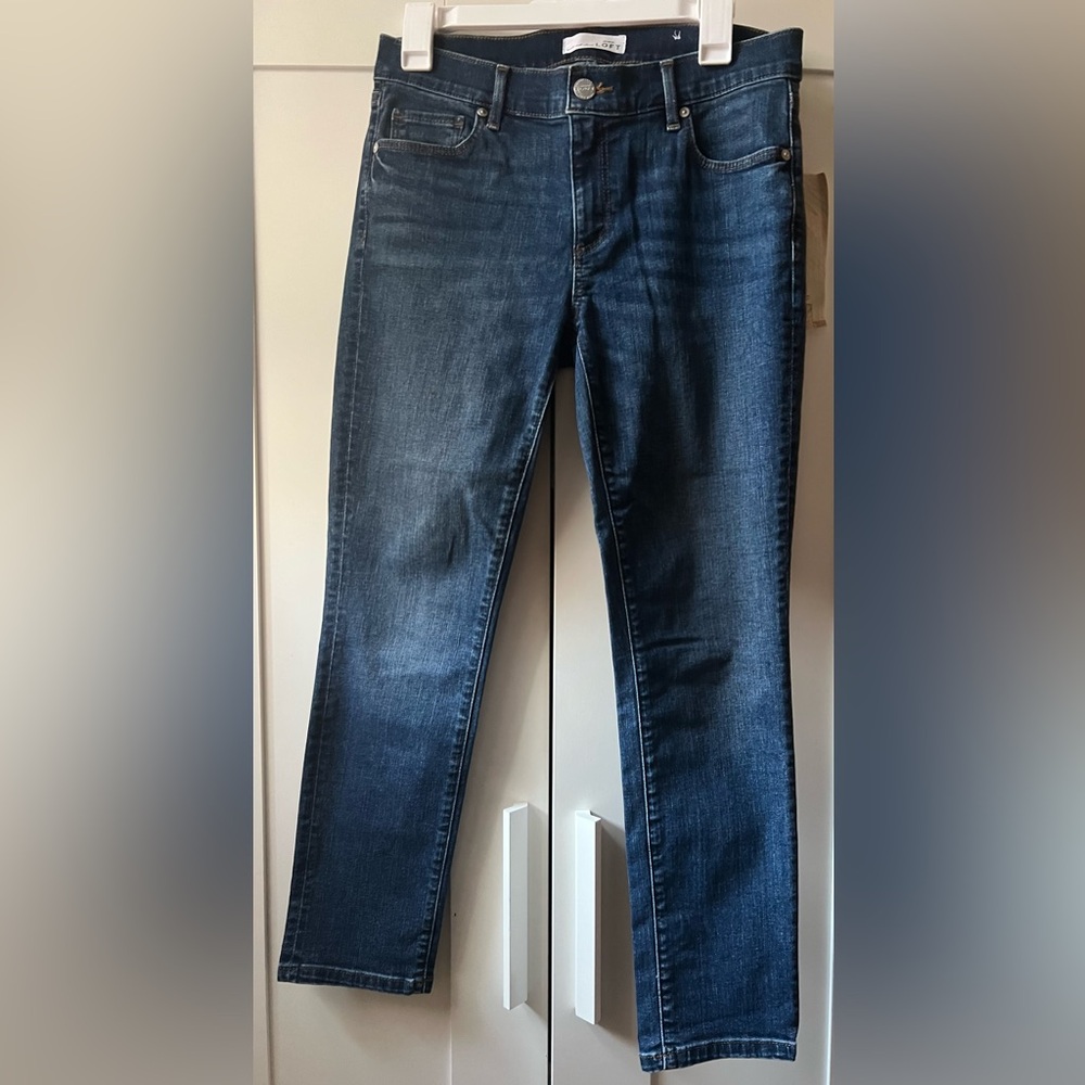 LOFT Blue Straight Jeans Classic Style